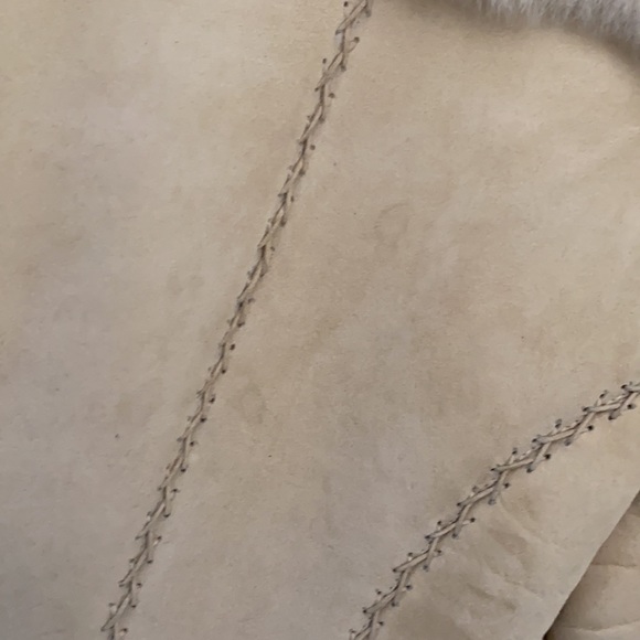 Alexander McQueen collectors fitted shearling, criss cross stitch Circa 2005 - Picture 8 of 16